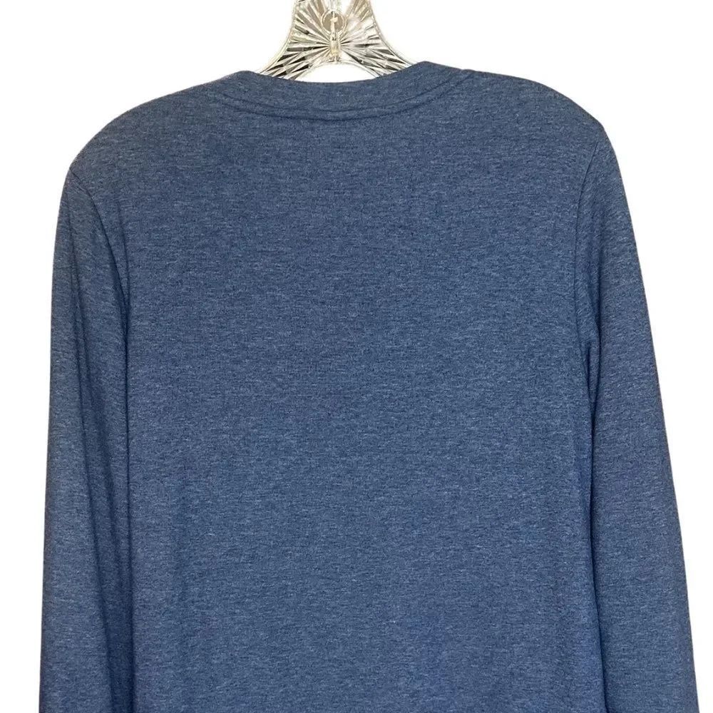 Snuggly Soft Cozy Fleece Lined Long Sleeve Pajama Lounge Top Blur - Picture 4 of 9